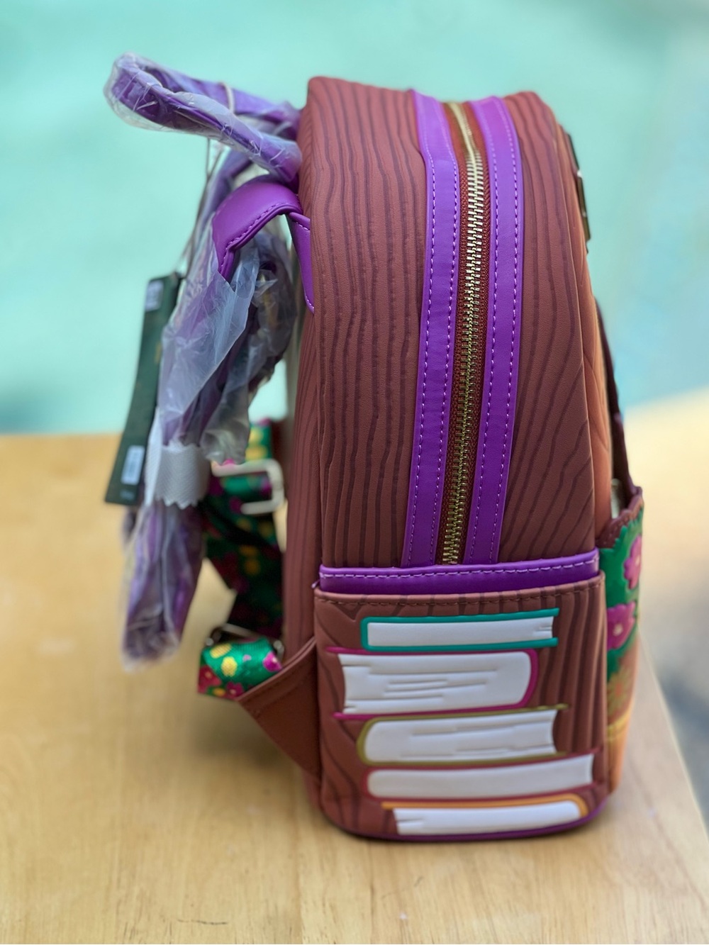 Loungefly Disney Tangled Rapunzel Exclusive Books Backpack and Wallet Set NWT - Picture 5 of 16